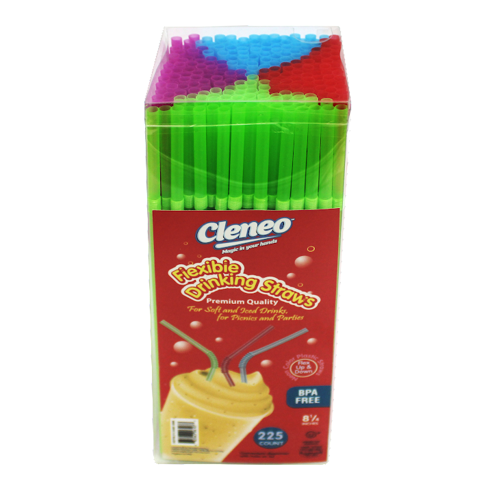 "Cleneo" Flexible Drinking Straws (225) Oppenheimer