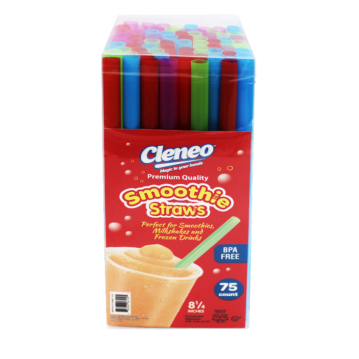 "Cleneo" Smoothie Drinking Straws (75) Oppenheimer