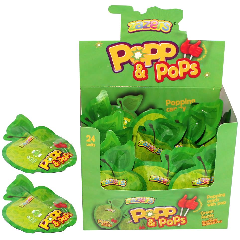 Popping Candy With Pop Green Apple Flv