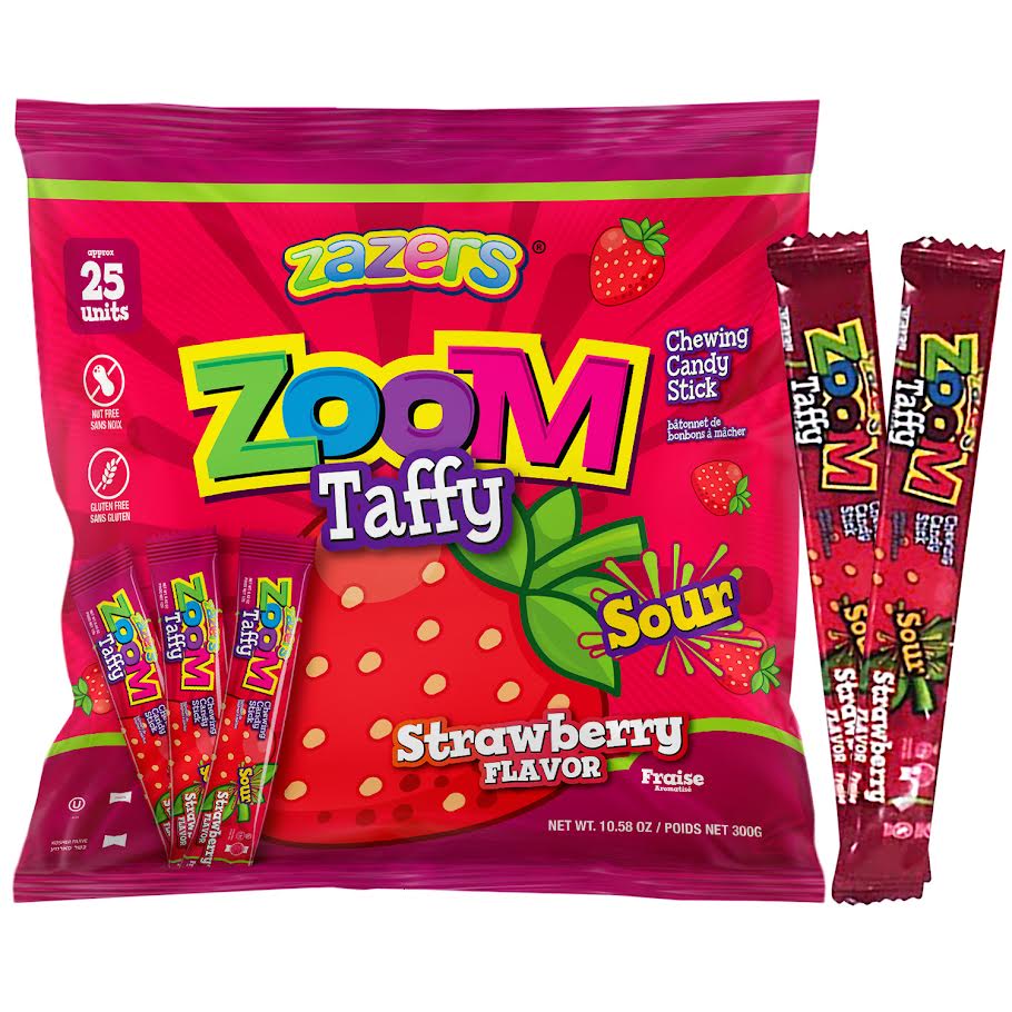 Zoom Stick Sour Taffy Strawberry