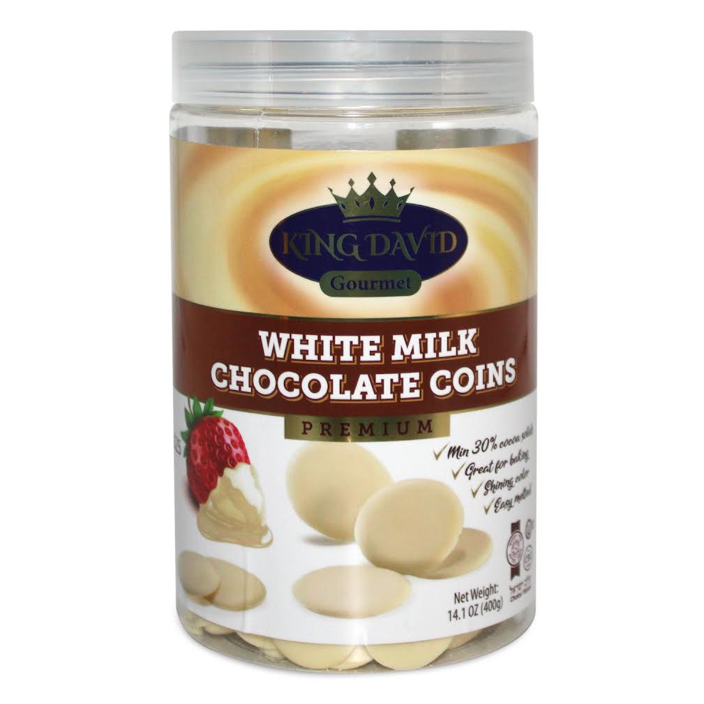 “King David” White Milk Chocolate Coins(DAIRY)