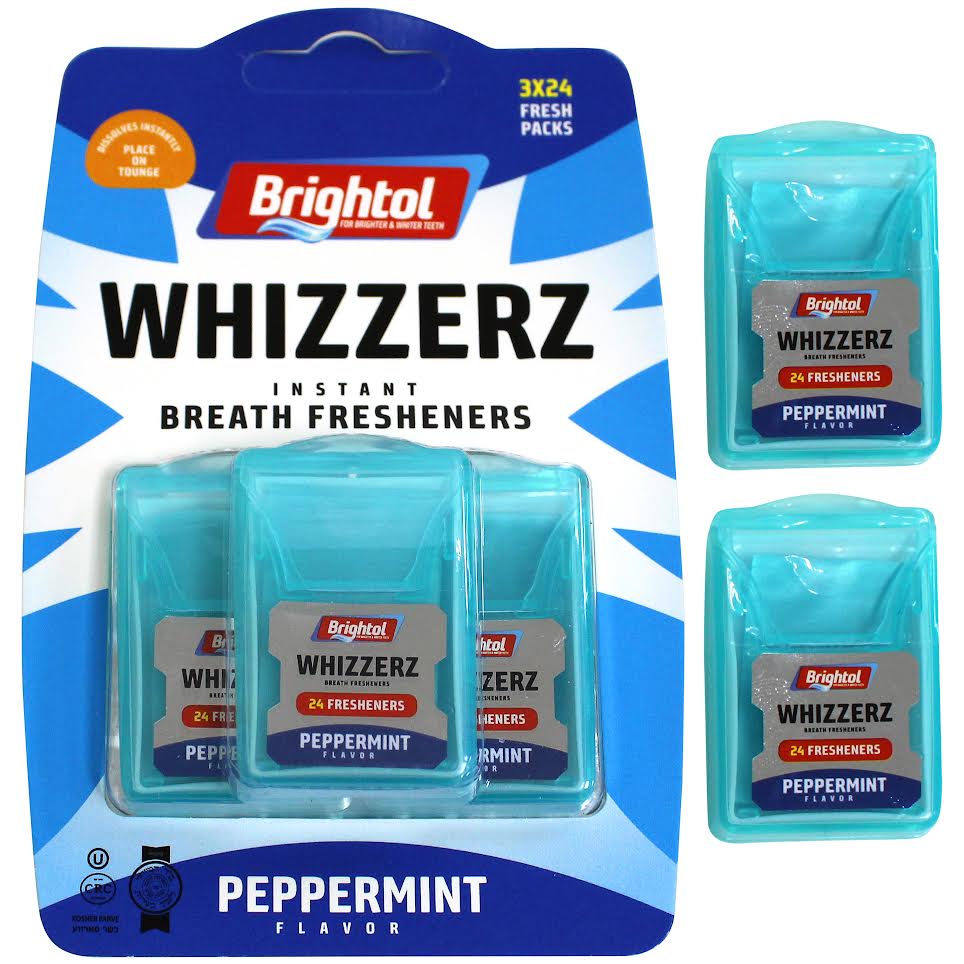 Whizzerz Breath Fresheners Peppermint Flv (3pk)