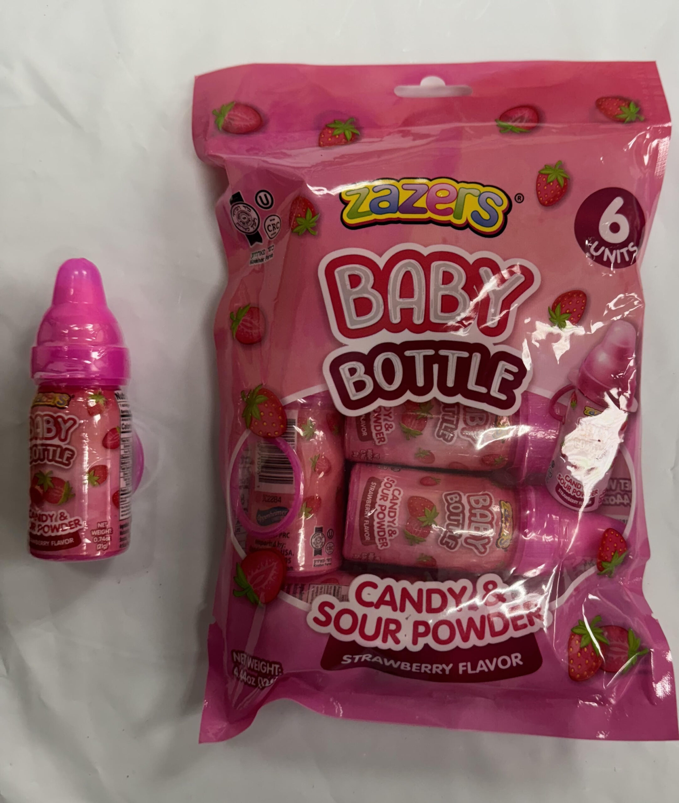 Baby Bottle Strawberry Flv 6pack