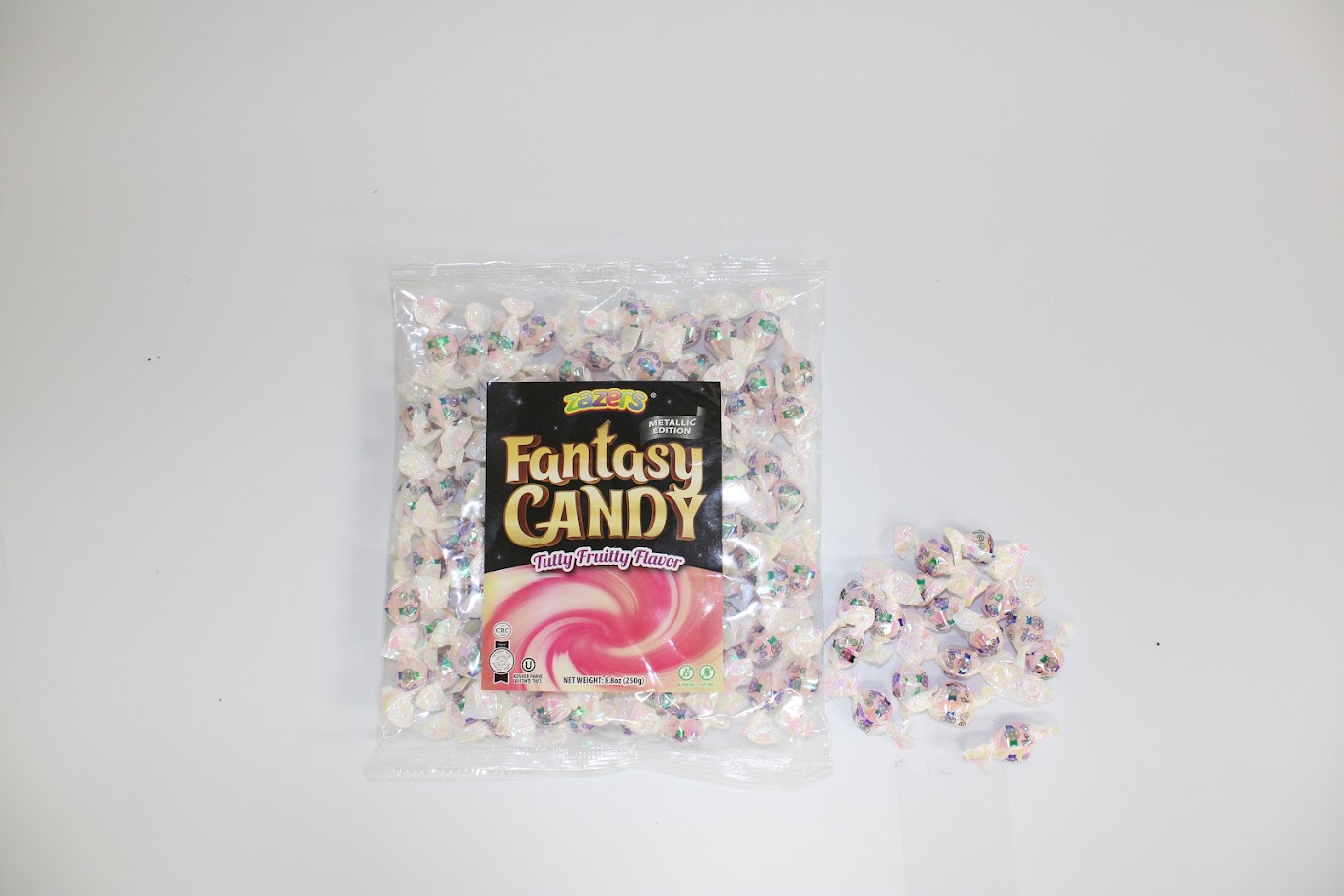 Metallic Fantasy Candy (White)Tutty Fruitty 250gr