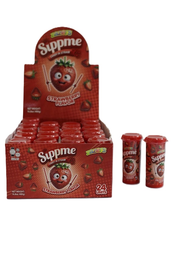 Sippme Candy In Straw Strawberry Flv