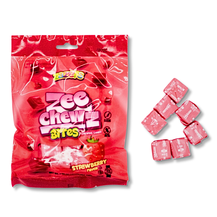 Zee Chewz Bites Strawberry Flf (150gr)