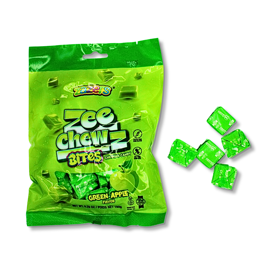 Zee Chewz Bites Green Apple Flf (150gr)