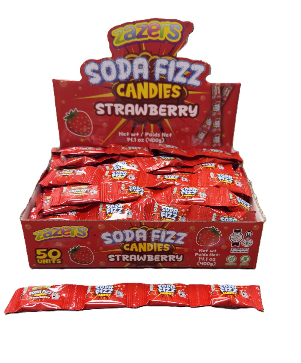 Zazers Soda Fizz Candies Strawberry