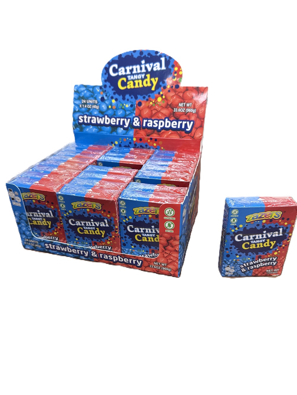 Carnival Tangy Candy Strawberry & Raspberry Flv
