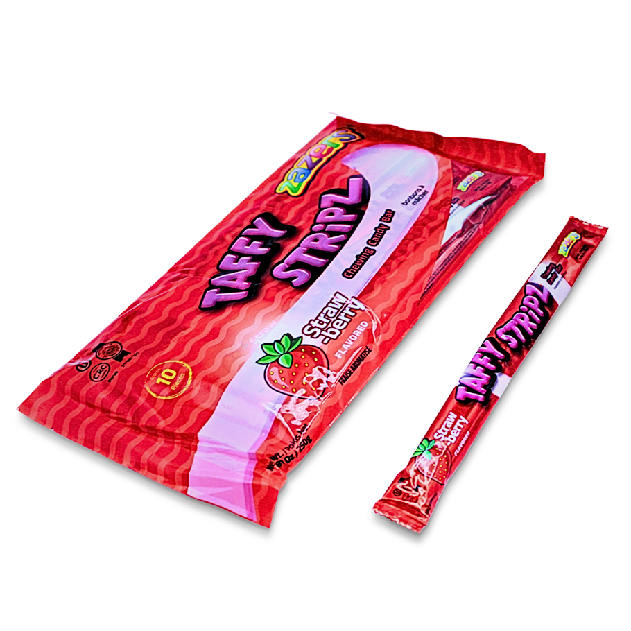 Taffy Stripz Strawberry (10pcs)