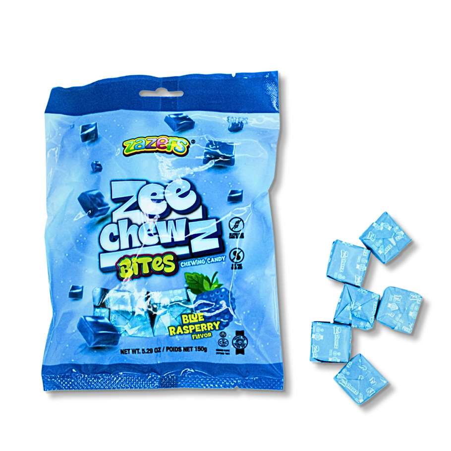 Zee Chewz Bites Blue Raspberry Flv (150gr)
