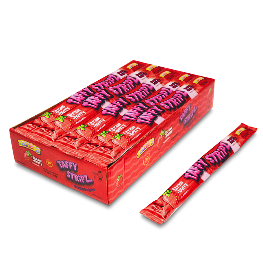 Taffy Stripz Strawberry (30pcs)