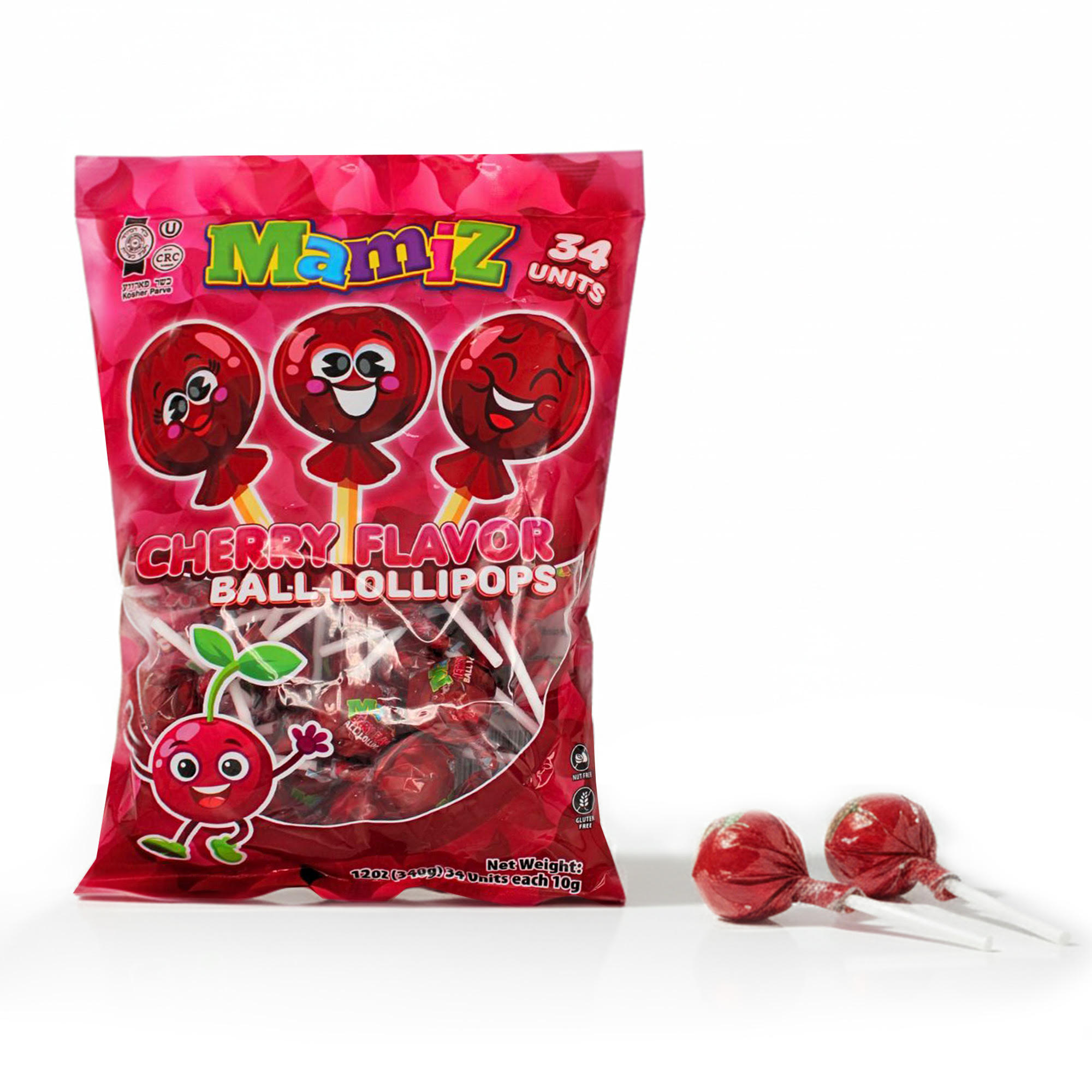 Mamiz Ball Lollipops Cherry