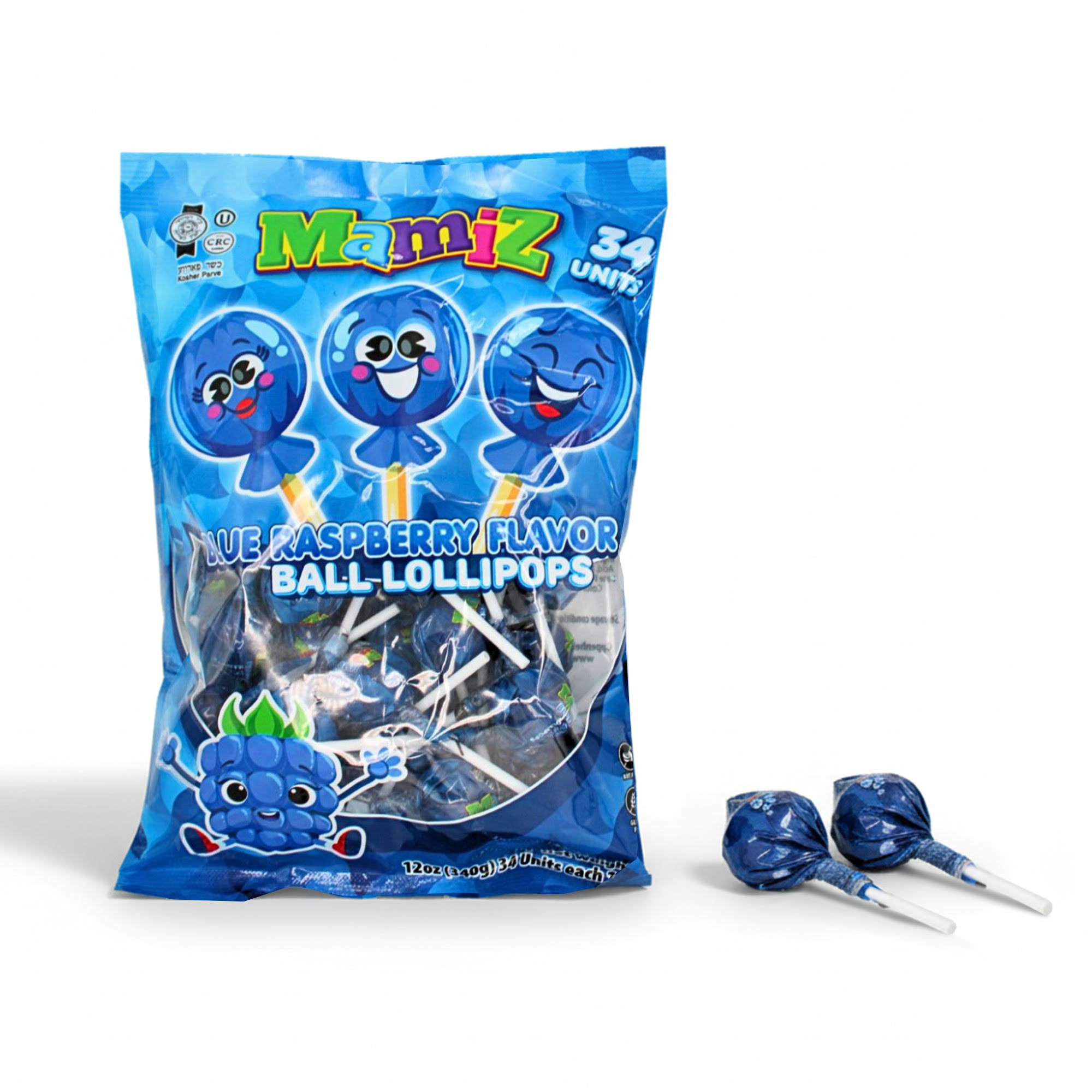 Mamiz Ball Lollipops B Raspberry